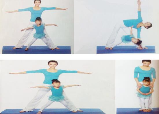 练瑜伽(三角式亲子瑜伽运动的做法)