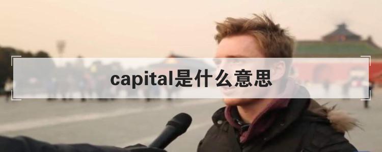capital是什么意思中文(capital city是什么意思)