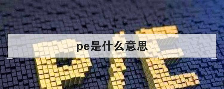 pe是什么意思电路(pe是什么意思 股票)
