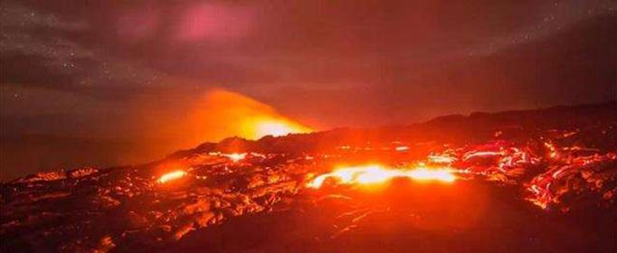 海底火山爆发会让海面出现红光吗